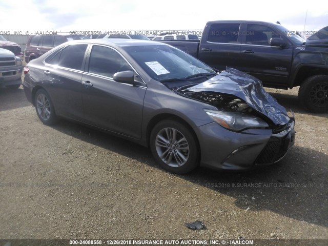 4T1BF1FK9FU005457 - 2015 TOYOTA CAMRY LE/XLE/SE/XSE GRAY photo 1