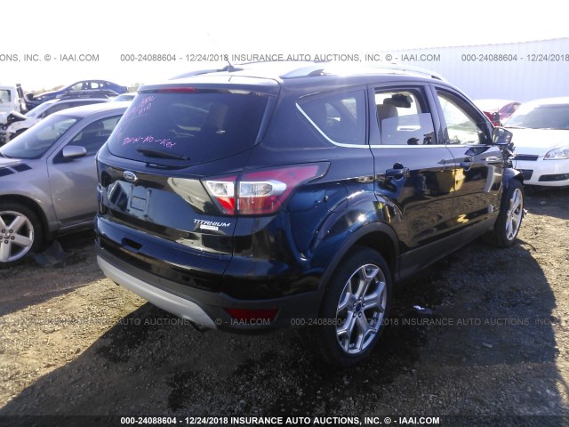 1FMCU0J98HUA64463 - 2017 FORD ESCAPE TITANIUM BLACK photo 4