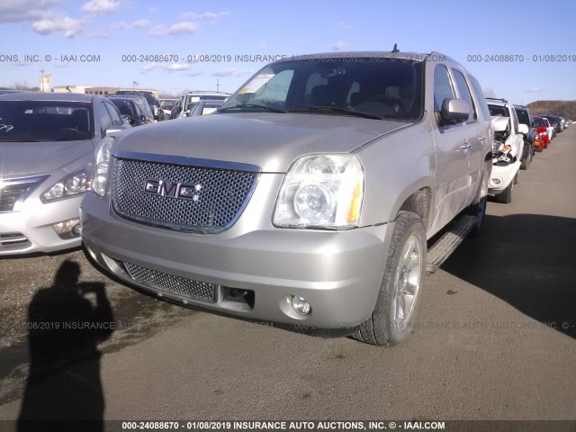 1GKFK63857J277325 - 2007 GMC YUKON DENALI TAN photo 2