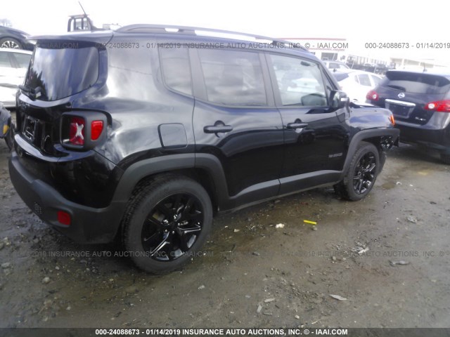 ZACCJABBXHPG48014 - 2017 JEEP RENEGADE LATITUDE BLACK photo 4