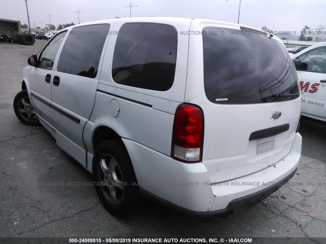 1GBDV13W08D209837 - 2008 CHEVROLET UPLANDER INCOMPLETE WHITE photo 3