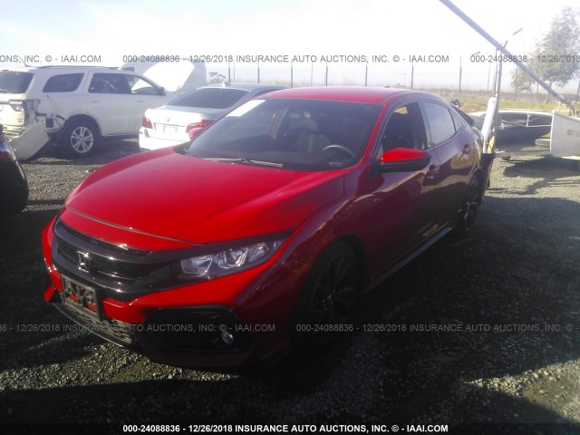 SHHFK7H47HU407216 - 2017 HONDA CIVIC SPORT RED photo 2