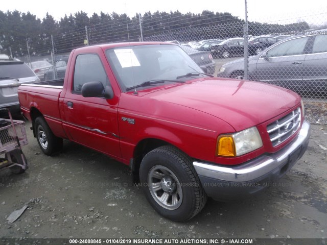 1FTYR10U62PA69268 - 2002 FORD RANGER RED photo 1