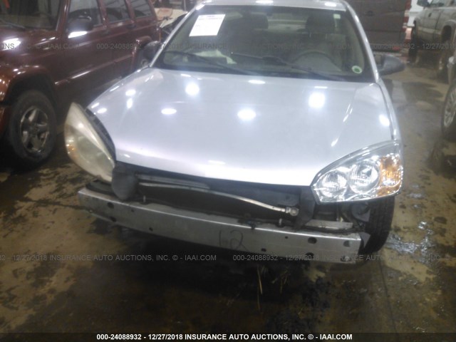 1G1ZT52865F257935 - 2005 CHEVROLET MALIBU LS SILVER photo 6