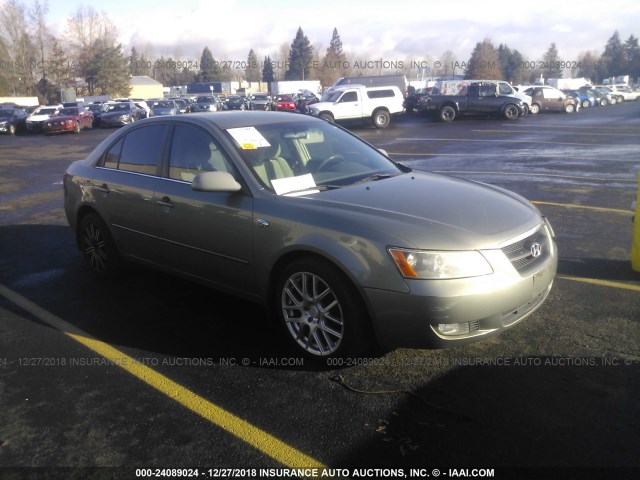 5NPEU46FX7H218523 - 2007 HYUNDAI SONATA SE/LIMITED GREEN photo 1