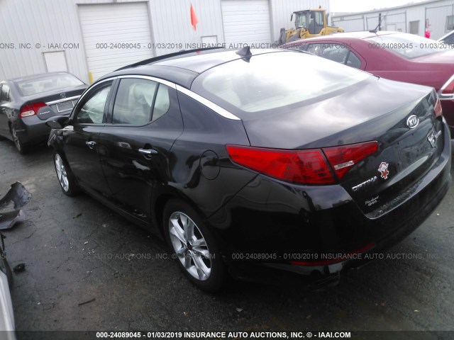 KNAGN4A72B5109310 - 2011 KIA OPTIMA EX/SX BLACK photo 3