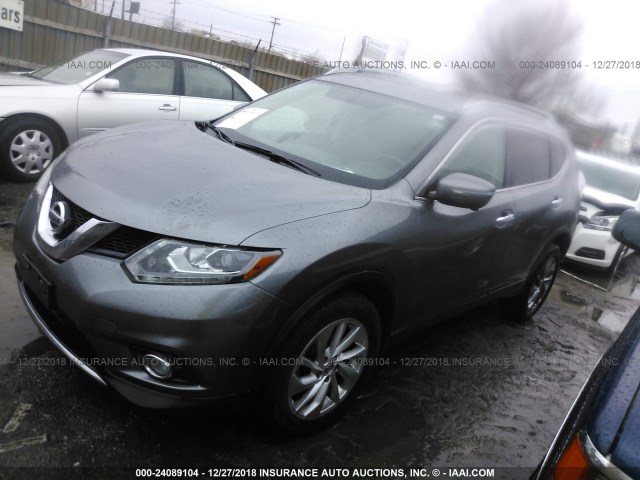 5N1AT2MV8FC889467 - 2015 NISSAN ROGUE S/SL/SV BLACK photo 2