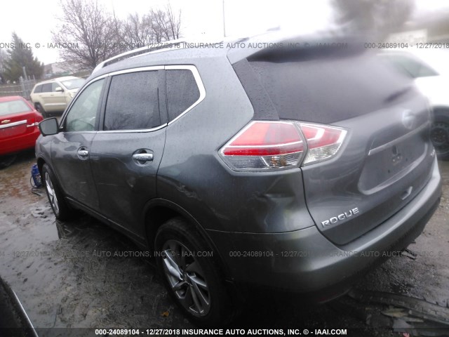 5N1AT2MV8FC889467 - 2015 NISSAN ROGUE S/SL/SV BLACK photo 3