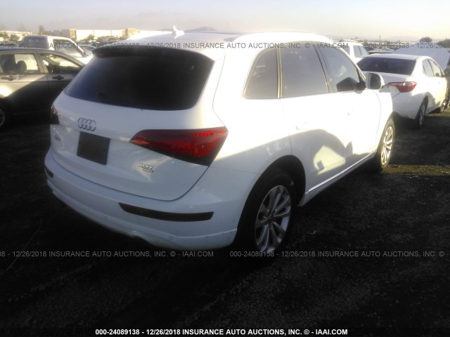 WA1LFAFP0EA083298 - 2014 AUDI Q5 PREMIUM PLUS WHITE photo 4