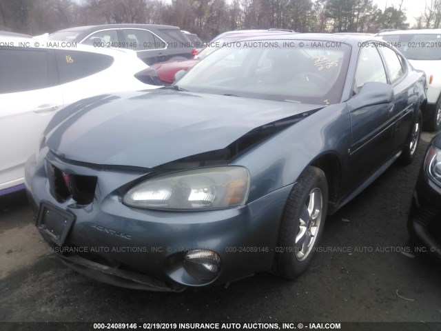 2G2WP552161110893 - 2006 PONTIAC GRAND PRIX BLUE photo 2