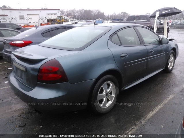 2G2WP552161110893 - 2006 PONTIAC GRAND PRIX BLUE photo 4
