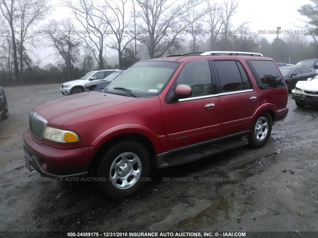 5LMFU28R41LJ29879 - 2001 LINCOLN NAVIGATOR 红色 照片 2