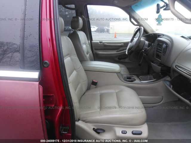 5LMFU28R41LJ29879 - 2001 LINCOLN NAVIGATOR 红色 照片 5