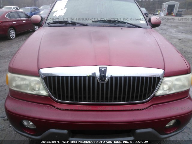 5LMFU28R41LJ29879 - 2001 LINCOLN NAVIGATOR 红色 照片 6