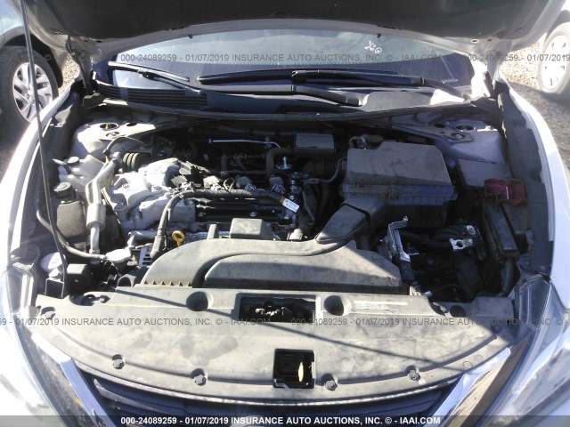 1N4AL3AP9GC258427 - 2016 NISSAN ALTIMA 2.5/S/SV/SL/SR SILVER photo 10