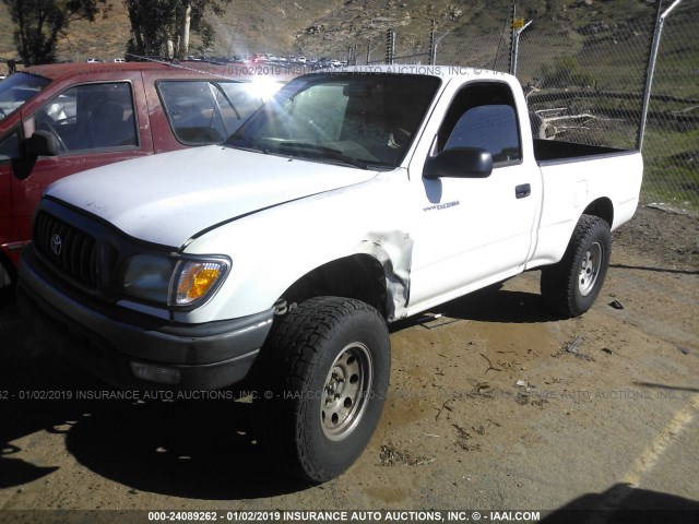 5TENL42N14Z411944 - 2004 TOYOTA TACOMA WHITE photo 2