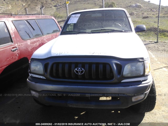 5TENL42N14Z411944 - 2004 TOYOTA TACOMA WHITE photo 6