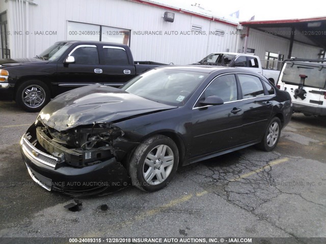 2G1WB5E35E1115055 - 2014 CHEVROLET IMPALA LIMITED LT GRAY photo 2