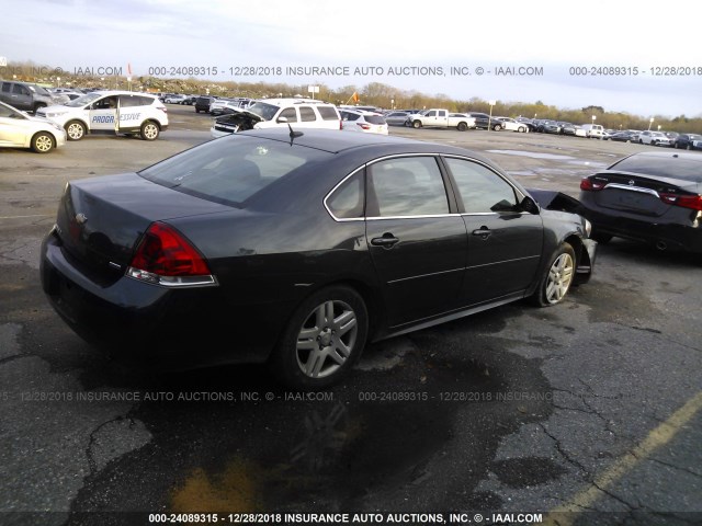 2G1WB5E35E1115055 - 2014 CHEVROLET IMPALA LIMITED LT GRAY photo 4