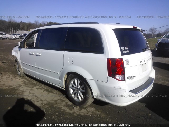 2C4RDGCG0GR249461 - 2016 DODGE GRAND CARAVAN SXT WHITE photo 3