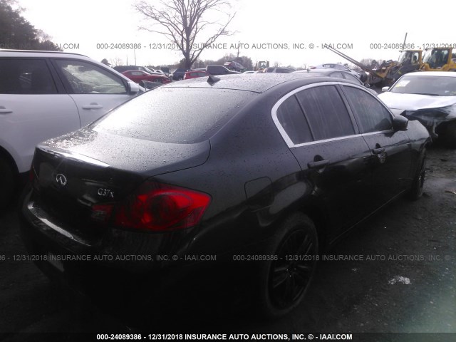 JN1CV6AR9DM359251 - 2013 INFINITI G37 BLACK photo 4