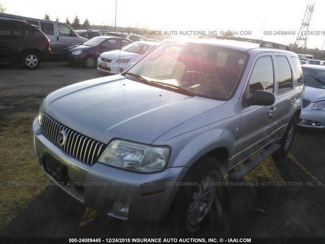 4M2CU57116KJ00337 - 2006 MERCURY MARINER SILVER photo 2