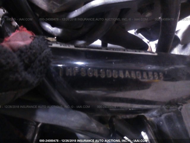 1HFSC43064A404588 - 2004 HONDA VT1100 C2 BLACK photo 10