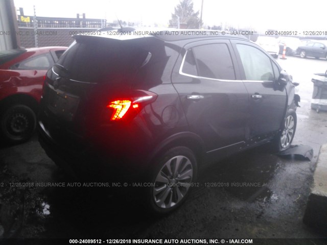 KL4CJASB2JB623246 - 2018 BUICK ENCORE PREFERRED BLACK photo 4