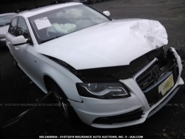 WAUFFAFL0CA118559 - 2012 AUDI A4 PREMIUM PLUS WHITE photo 1