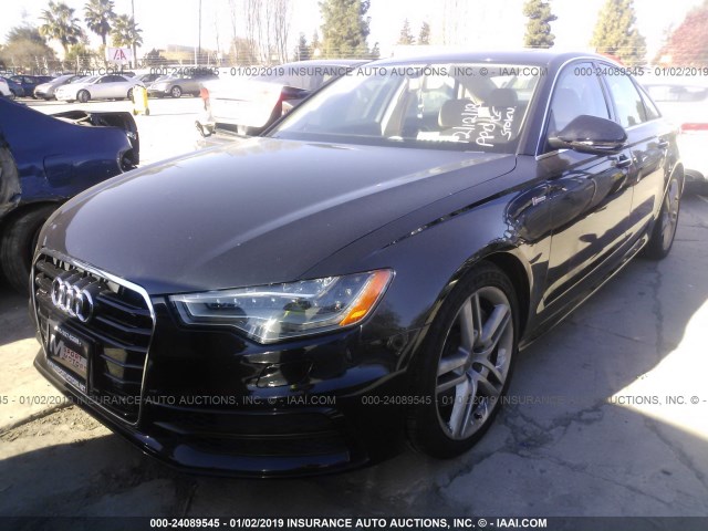 WAUHGAFC9EN138200 - 2014 AUDI A6 PRESTIGE BLACK photo 2