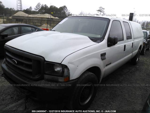 1FTSW30F92EB14307 - 2002 FORD F350 SRW SUPER DUTY WHITE photo 2