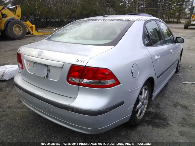 YS3FD49Y071018431 - 2007 SAAB 9-3 2.0T SILVER photo 4