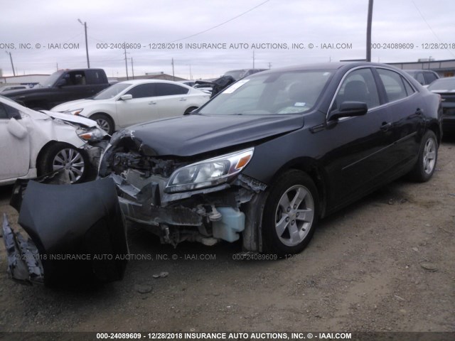 1G11B5SL7FF174021 - 2015 CHEVROLET MALIBU LS BLACK photo 2