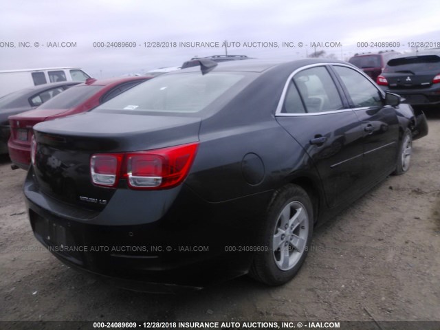 1G11B5SL7FF174021 - 2015 CHEVROLET MALIBU LS BLACK photo 4