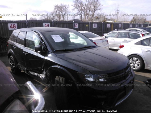 3C4PDDEG3ET313053 - 2014 DODGE JOURNEY R/T BLACK photo 1