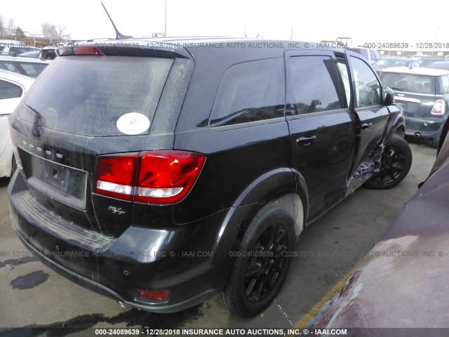 3C4PDDEG3ET313053 - 2014 DODGE JOURNEY R/T BLACK photo 4