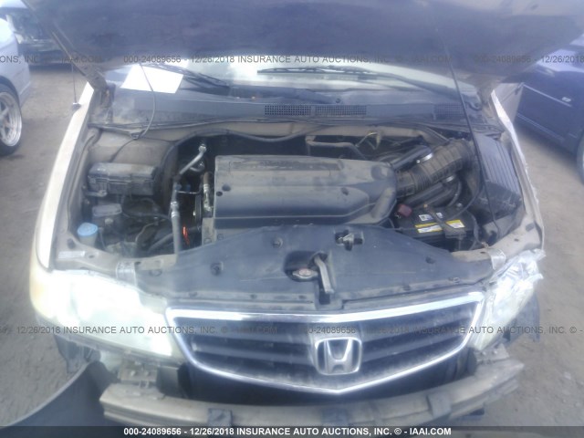 2HKRL18552H553978 - 2002 HONDA ODYSSEY LX GOLD photo 10