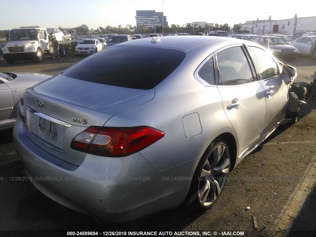 JN1BY1AP7DM511080 - 2013 INFINITI M37 SILVER photo 4