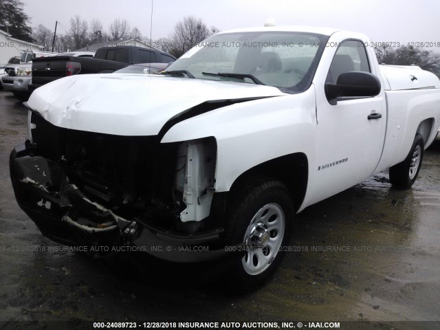 1GCEC14X79Z239869 - 2009 CHEVROLET SILVERADO C1500 WHITE photo 2