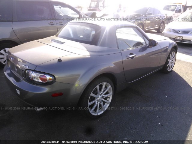 JM1NC26F480149947 - 2008 MAZDA MX-5 MIATA GRAY photo 4