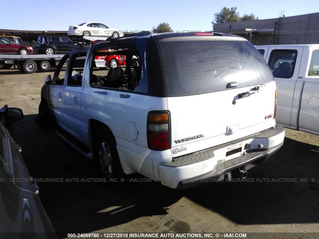 1GKFK66U66J135699 - 2006 GMC YUKON XL DENALI WHITE photo 3