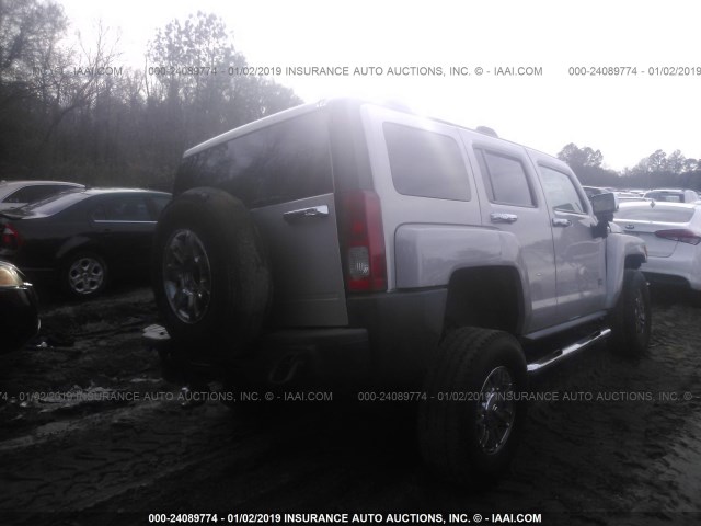 5GTDN13E878131567 - 2007 HUMMER H3 GRAY photo 4