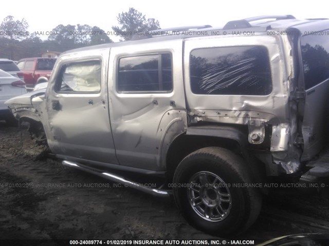 5GTDN13E878131567 - 2007 HUMMER H3 GRAY photo 6