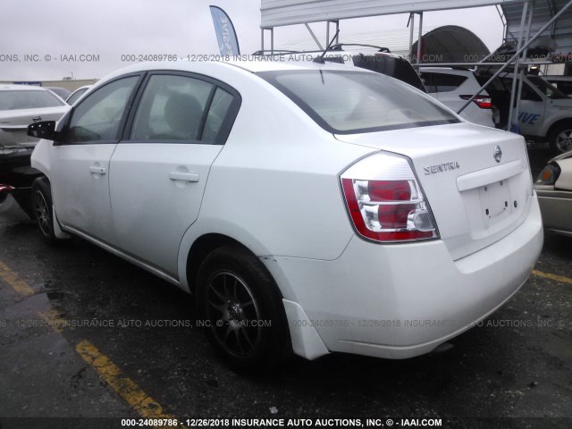 3N1AB61E99L647091 - 2009 NISSAN SENTRA 2.0/2.0S/2.0SL WHITE photo 3