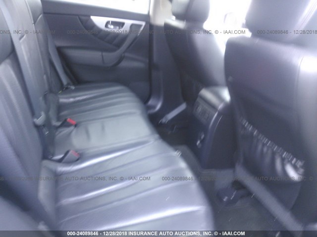 JN8AS1MU8BM711186 - 2011 INFINITI FX35 GRAY photo 8