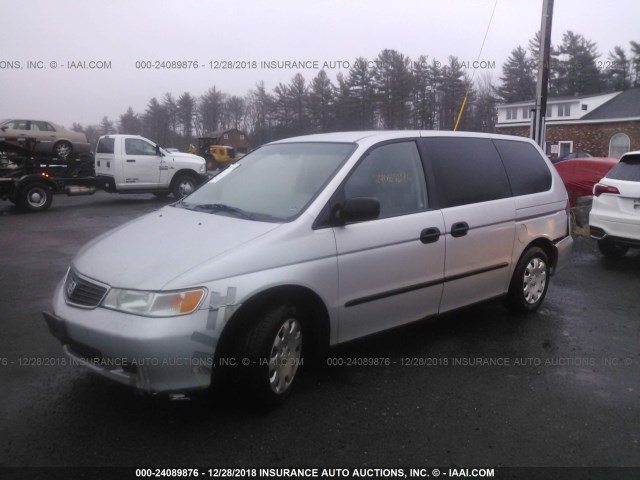 2HKRL18591H617387 - 2001 HONDA ODYSSEY LX SILVER photo 2