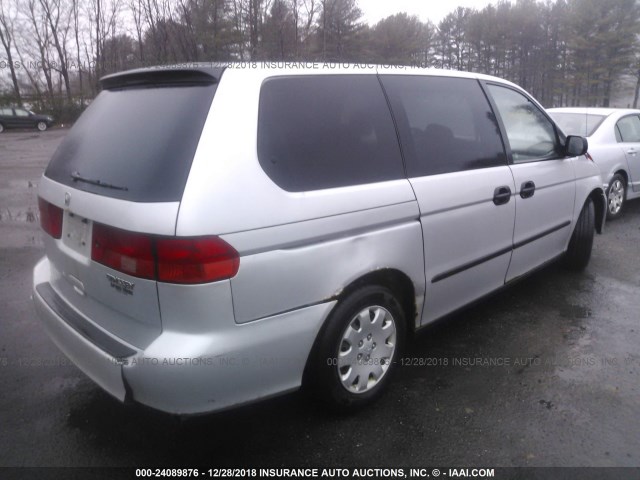 2HKRL18591H617387 - 2001 HONDA ODYSSEY LX SILVER photo 4