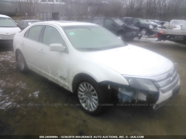 3FADP0L33AR211428 - 2010 FORD FUSION HYBRID WHITE photo 1