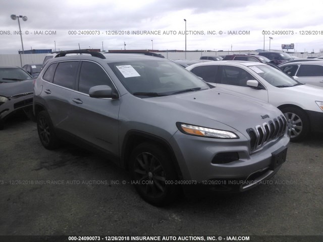 1C4PJLDB5GW234280 - 2016 JEEP CHEROKEE LIMITED GRAY photo 1