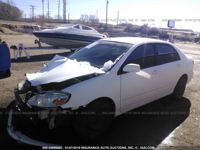 1NXBR32E08Z941232 - 2008 TOYOTA COROLLA CE/LE/S WHITE photo 2